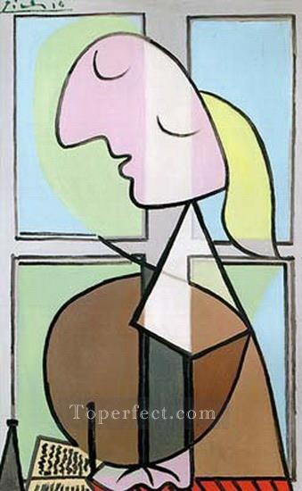 Buste de femme de profil 1932 Cubism Oil Paintings